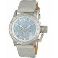 Invicta 14796 Womens Corduba MOP Dial Grey Leather Strap Watch