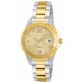 Invicta Women's 14351 Pro Diver Quartz 3 Hand Gold Dial Watch