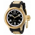 Invicta Men's 1436 Russian Diver Quartz 3 Hand Black Dial Watch