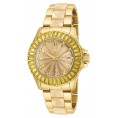 Invicta Women's 17941 Angel Quartz 3 Hand Gold Dial Watch