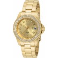 Invicta Women's 19513 Angel Quartz 3 Hand Gold Dial Watch