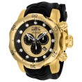 Invicta Men's 20443 Venom Quartz Chronograph Gold, Black Dial Watch