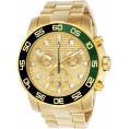 Invicta Men's 21554 Pro Diver Quartz Chronograph Gold Dial Watch