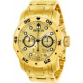 Invicta Men's Pro Diver 21924 Quartz Multifunction Gold Dial Watch