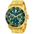 Invicta Men's Pro Diver 21925 Quartz Multifunction Green Dial Watch