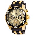 Invicta Men's 22346 Pro Diver Quartz Chronograph Gold Dial Watch