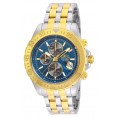 Invicta Men's 22989 Aviator Quartz Multifunction Blue, Charcoal Dial Watch