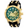 Invicta Men's 23425 Pro Diver Quartz Multifunction Green Dial Watch