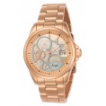 Invicta Women's 23569 Angel Quartz 3 Hand Rose Gold, Silver Dial Watch