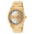 Invicta Men's 25270 Objet D Art Mechanical 2 Hand Grey, Gold Dial Watch