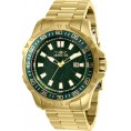 Invicta Men's 25785 Pro Diver Quartz 3 Hand Green Dial Watch