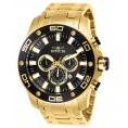 Invicta Men's Pro Diver 26076 Quartz Chronograph Black Dial Watch