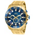 Invicta Men's 26078 Pro Diver Quartz Chronograph Blue Dial Watch