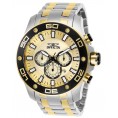 Invicta Men's Pro Diver 26080 Quartz Chronograph Gold Dial Watch