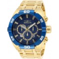 Invicta Men's 27258 Coalition Forces Quartz 3 Hand Blue Dial Watch