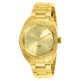 Invicta Women's 27457 Angel Quartz 3 Hand Gold Dial Watch