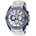 Invicta Men's 28041 Bolt Quartz Chronograph Silver, Light Blue Dial Watch