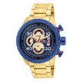 Invicta Men's Aviator 28148 Quartz Multifunction Blue, Gold Dial Watch