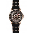 Invicta Men's 28313 Pro Diver Automatic 3 Hand Black, Rose Gold Dial Watch