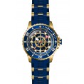 Invicta Men's 28315 Pro Diver Automatic 3 Hand Blue, Gold Dial Watch