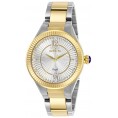 Invicta Lady 28334 Angel Quartz 3 Hand Silver, Gold Dial Watch