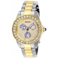 Invicta Women's 28459 Angel Quartz Chronograph Pave, Charcoal Dial Watch