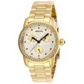 Invicta Women's Angel 28469 Quartz Chronograph Pave, Gold Dial Watch