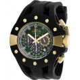 Invicta Men's 28570 S1 Rally Quartz 3 Hand Gold, Black, Green Dial Watch