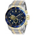 Invicta Men's 28718 Pro Diver Quartz Chronograph Blue Dial Watch