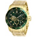 Invicta Men's 28719 Pro Diver Quartz Chronograph Green Dial Watch