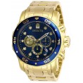 Invicta Men's 28721 Pro Diver Quartz Chronograph Blue Dial Watch