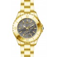 Invicta Women's 29109 Angel Quartz 3 Hand Gold, Gunmetal Dial Watch