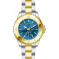 Invicta Women's 29111 Angel Quartz 3 Hand Gold, Blue Dial Watch