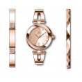 Invicta Women's 29334 Angel Quartz 3 Hand Rose Gold Dial Watch