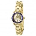 Invicta Lady 4610 Pro Diver Quartz 3 Hand Champagne Dial Watch