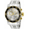 Invicta Men's 80040 Pro Diver Quartz Chronograph Silver Dial Watch