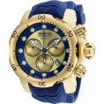 Invicta Men's 90149 Venom Quartz Chronograph Gold, Blue Dial Watch